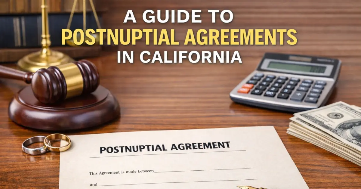 A Guide To Postnuptial Agreements in California