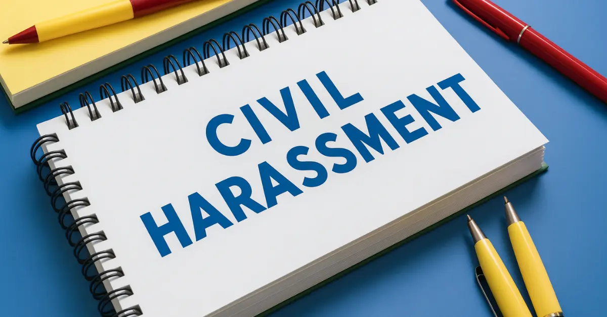 The Difference Between Civil Harassment Restraining Orders and Domestic Violence