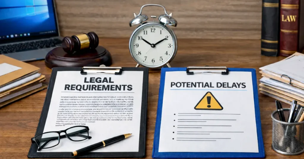 Legal Requirements and Potential Delays