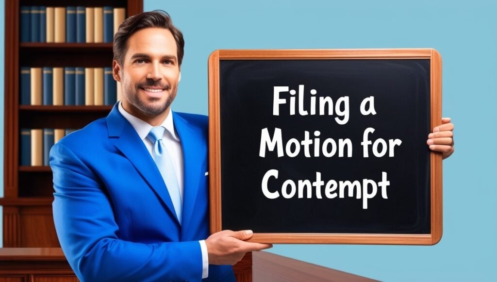 The Legal Process for Filing a Motion for Contempt