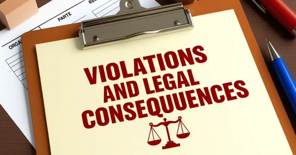 Violations and Legal Consequences