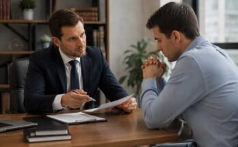 Creditor discussing debt repayment options with a debtor
