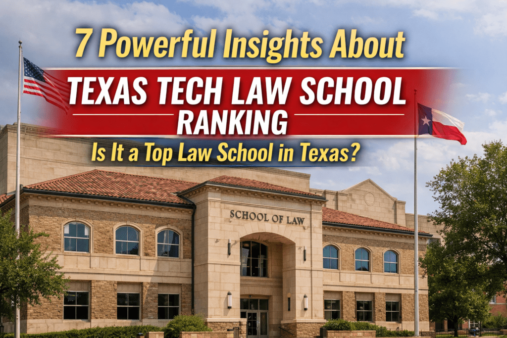 Texas Tech Law School building showing texas tech law school ranking guide