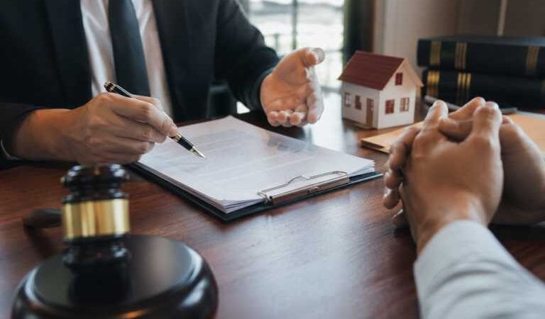 Texas probate lawyer explaining estate documents to a client