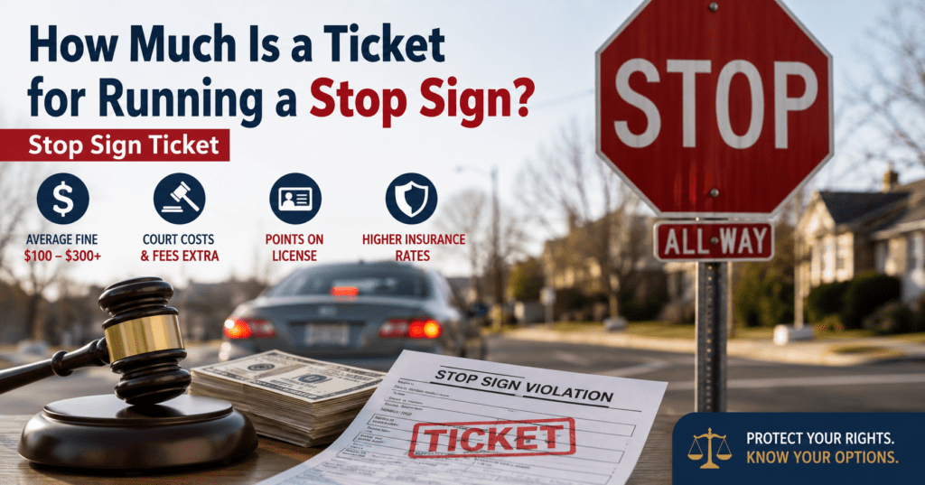 How Much Is a Ticket for Running a Stop Sign? Costs, Points & Insurance Impact