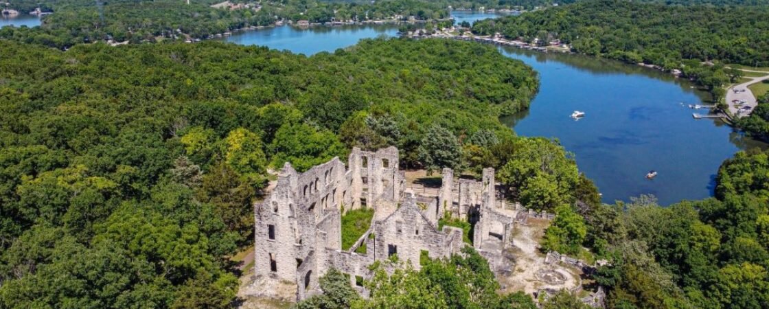 Visitors enjoying the rocky river, natural swimming pools, and scenic landscape at Johnson's Shut-Ins State Park Missouri.